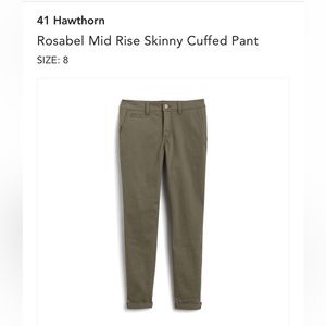 Market & Spruce Olive skinny pants size 8